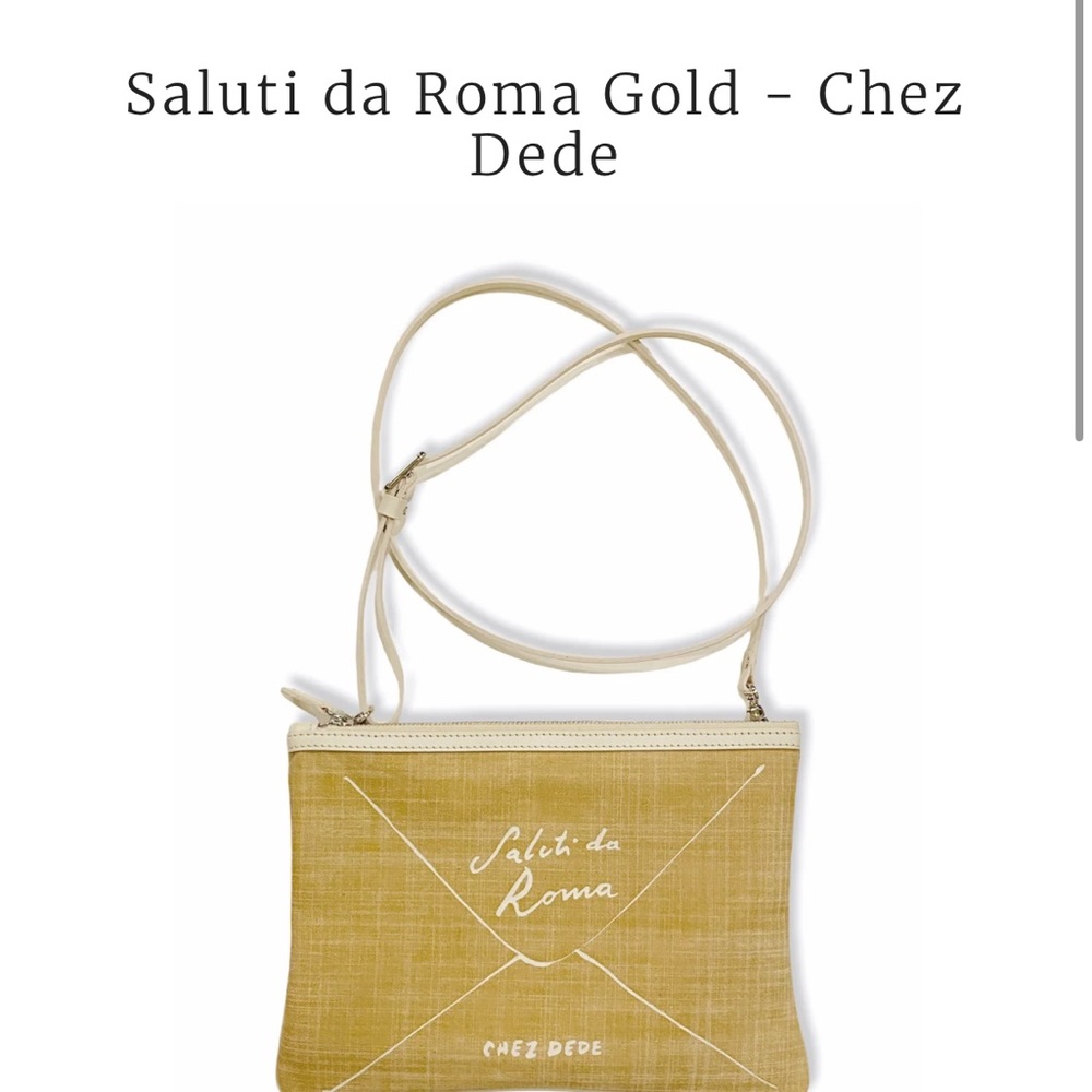 NWT Chez Dede 'Saluti da Roma' Clutch
